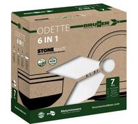 Brunner Odette White Melamine Picnic Set 6-In-1