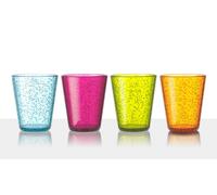 Brunner Oxigen Mixed Colours MS Plastic Picnic Drinks Tumbler 30cl x 4