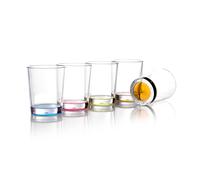 Brunner SAN Multicolour Picnic Stackable Anti-Slip Tumbler Glasses - Pack of 4