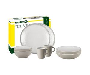 Brunner - Set Tête-À-Tête - Set of dishes size One Size, grey