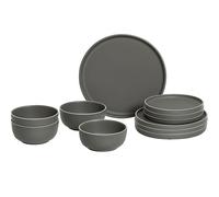 Brunner Dolomit Grey Midday 12 piece Melamine Dinner Set