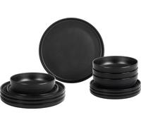 Brunner Stone Touch Camping Tableware Midday Odette Black 4 Person Set