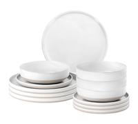 Brunner Stone Touch Camping Tableware Midday Odette White 4 Person Set