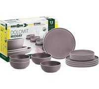 Brunner Stone Touch Premium Melamine Picnic Midday Dinner Set Dolomit Rose
