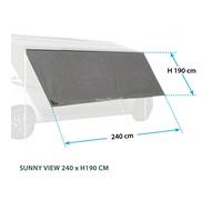 Brunner Sunny View Sun Shade Canopy Front Panel 240 for Fiamma / Omnistor etc.