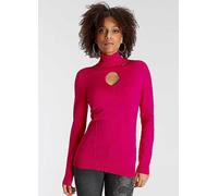 Bruno Banani Cut-Out Turtleneck Jumper Pink
