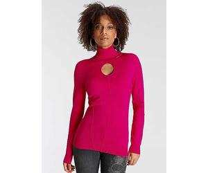 Bruno Banani Cut-Out Turtleneck Jumper Pink