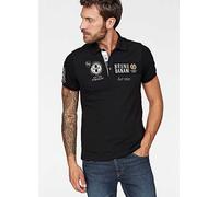 Bruno Banani Logo Print Polo Shirt Black