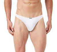 bruno banani Men's Check Line 2.0 String Tangas, White (Weiß Karo 1612), S