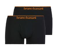 bruno banani Men's Short 2-Pack Quick Access Underwear, Black/Orange // Black/Orange, XL