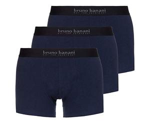 Bruno Banani Men's Short 3er Pack Energy Cotton Boxer Shorts Not Applicable, Blue (Navy 1302), Medium