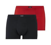 bruno banani Men's Shorts 2 Pack Micro Simply Retro Shorts, Red/Black, XXL (Pack of 2), red/black, XXL