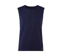 Bruno banani Men's Tank Top - Check Line 2.0,Crew Neck,Polyamide,Checked,Logo