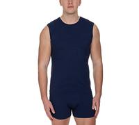 bruno banani Men's Tanktop Line 2.0 Undershirt, Blue (Marine Checked 542), L