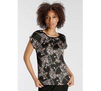 Bruno Banani Printed Blouse Top Black Print