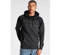 Bruno Banani Printed Hooded Sweatshirt Black/grey