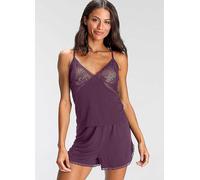 Bruno Banani Short Lace Pyjamas Purple