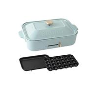 BRUNO compact hot plate BOE021-BGY Blue-gray Multi Plate Set Ceramic Coated Pan takoyaki yakiniku