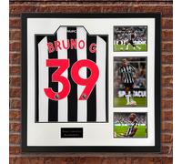 Bruno Guimaraes Signed Newcastle United Shirt Elite - Framed