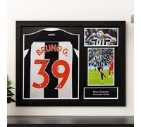 Bruno Guimaraes Signed Newcastle United Shirt - Framed
