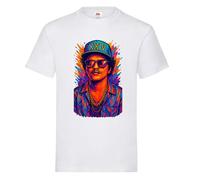 Bruno Kid's Children's T-Shirt Custom Tshirt Tee Kids Shirt Top Cute Merch Funny Boys Girls Unisex White Mars Face 2