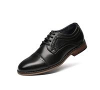 Bruno Marc Boy's Classic Oxfords Dress Shoes Formal Shoes Formal Shoes,Size 3 Big Kid,Black,Prince_K1