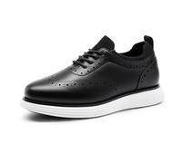 Bruno Marc Boy's Comfy MaxFlex Dress Sneakers Fashion Oxfords Casual Wingtip Brogue Shoes,Size 1 Big Kid,Black,BKUMOX2502