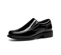 Bruno Marc Boy's Dress Shoes Slip on Loafer,Black-Pat,13 Little Kid