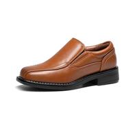 Bruno Marc Boy's Dress Shoes Slip on Loafer | Classic Square Toe Comfortable Support Formal Church Wedding Party Family Celebration