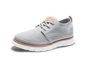 Bruno Marc Boys' Lightweight Mesh Sneakers Fashion Lace-Up Casual/Business Oxford Comfortable School Shoe for Kids,Size 8 Little Kid,Grey,SBOX2503K