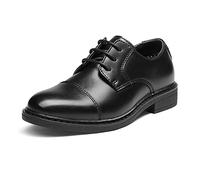 Bruno Marc Comfy School Shoes for Boys Derby Kids/Gentle Men Lace-Up Classic Oxfords for Wedding Party Dress Up and Church,Size 5 Big Kid,Black,SBOX211K