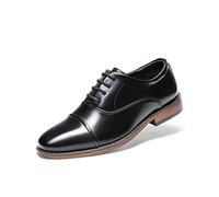 Bruno Marc Comfy School Shoes for Boys Derby Kids/Gentle Men Lace-Up Classic Oxfords for Wedding Party Dress Up and Church,Size 13 Little Kid,Black,SBOX211K