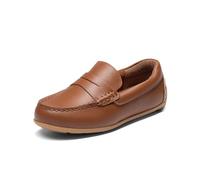 Bruno Marc Kids' Loafer Shoes,Brown,4 Big Kid