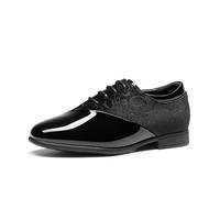 Bruno Marc Kids' School Lace Up Shoes,Black,2 Big Kid