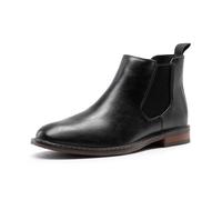 Bruno Marc Men Chelsea Slip On Leather Boots, Comfort Walking Waterproof Work and Fashion Boots for Men,Size 10,Black,SBAB25002M