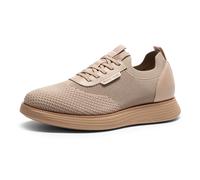 Bruno Marc Men's Breathable Knit MaxFlex III Mesh Dress Sneakers, Lightweight Lace Up Casual Business Oxfords Comfortable Shoes,Size 9,Khaki,SBOX2317M