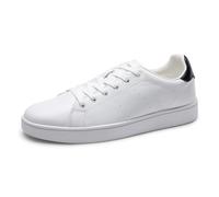 Bruno Marc Men's Casual Dress Sneaker Business Casual Shoes for Men Comfortable Lightweight Lace Up Fashion Sneakers WaveFlex CoreLux,Size 12,White/Black,BMUMFN2519