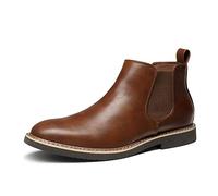 Bruno Marc Men's Chelsea Boots Ankle Boots Formal Boots for Men SBBO2218M-E,Size 8,Brown,SBBO2218M-E