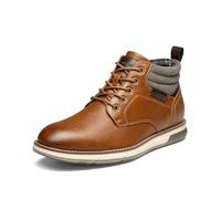 Bruno Marc Men's Chukka Ankle Boots,Brown,8