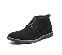 Bruno Marc Men's Chukka Suede Leather Chukka Desert Oxford Ankle Boots,Size 10,BLACK,CHUKKA