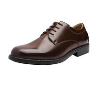 Bruno Marc Men's Classic Formal Dress Shoes Derbys Downing-02 Dark Brown Size 12 US/ 11 UK