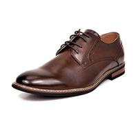 Bruno Marc Men's Classic Oxfords Formal Dress Shoes Brogues Derbys for Business, Wedding and Party,Size 7,Dark/Brown,PRINCE-16