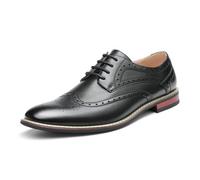 Bruno Marc Mens Dress Oxfords Shoes, Men's Lace-ups Ghillie Brogues Formal Shoes, Men in Smart Casual, Wedding, Boss, Work, Business,Size 8.5,Black,Prince-3