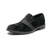 Bruno Marc Men's Dress Tuxedo Shoe Slip-on Loafers | Patent Leather Velvet Wedding Prom Party Banquet Daily Formal Office