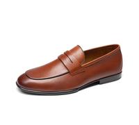 Bruno Marc Men's Loafers Leather Dress Shoes | Comfortable Lightweight Slip-on Shoes Suede Soft Cowhide Non-Slip Daily Travel Journey Outing