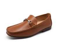 Bruno Marc Men's Loafers Slip On Moccasins Dress Shoes,Size 8,TAN,Henry-1