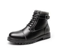 Bruno Marc Men's Motorcycle Biker Boots,Black,7