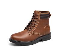 Bruno Marc Men's Oxford Derby Ankle Boots Suede Leather Adjustable Lace-Up for Walking Casual Boots,Size 8,Brown,BMUMAB2513