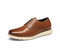 Bruno Marc Men's Crossflex Neat Polish Dress Sneakers Casual Oxford Formal Shoes,Size 12,Brown,GRANDPLAIN