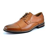 Bruno Marc Mens Oxfords Shoes, Men's Lace-ups Formal Dress Derby, Leather Shoes for Men in Smart Cacual Shoes for Walking, Parade, Brogues, Suit, Wedding,Size 11,Brown,Prince-6